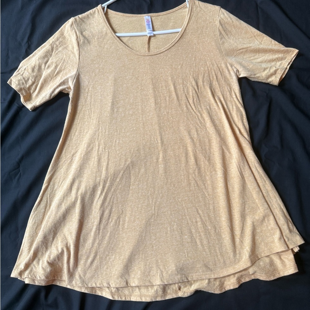 LuLaRoe Tan Short Sleeve Tee